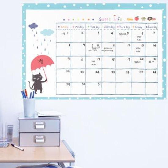 cs080-sweet life캘린더_칠판스티즈_붙이는칠판스티커