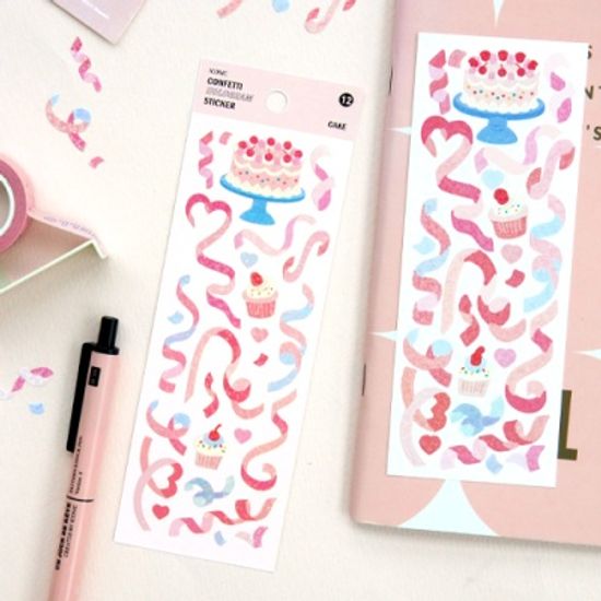 아이코닉 컨페티 홀로그램 씰스티커