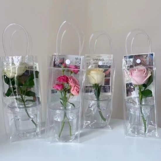 투명 PVC 쇼핑백 10p세트(10x25cm) 선물포장