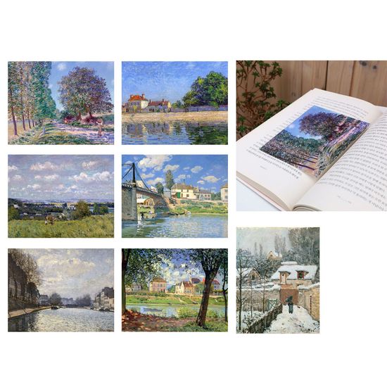 북키스 명화카드 알프레드 시슬레 그림 감성 엽서