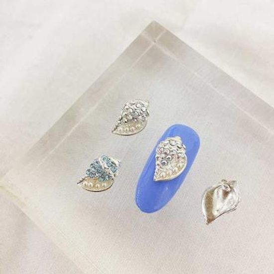 Woman bonita nail parts 큐빅메탈 소라 1개 2color