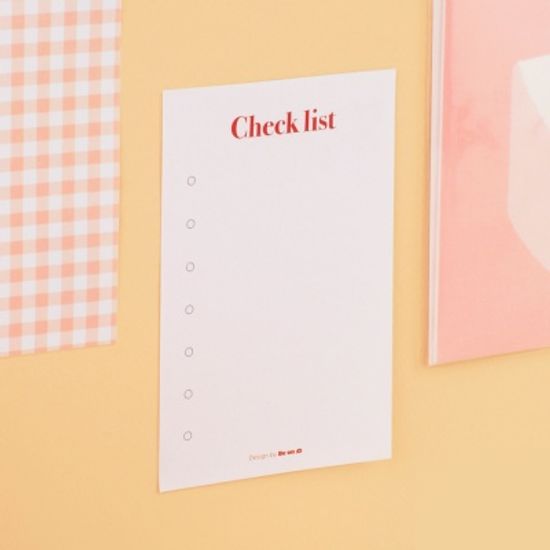 체크 스티키 메모잇 L (점착용)