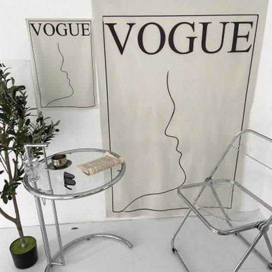 패브릭포스터 Vouge 화장실 가리개 가림막 커튼 150cm