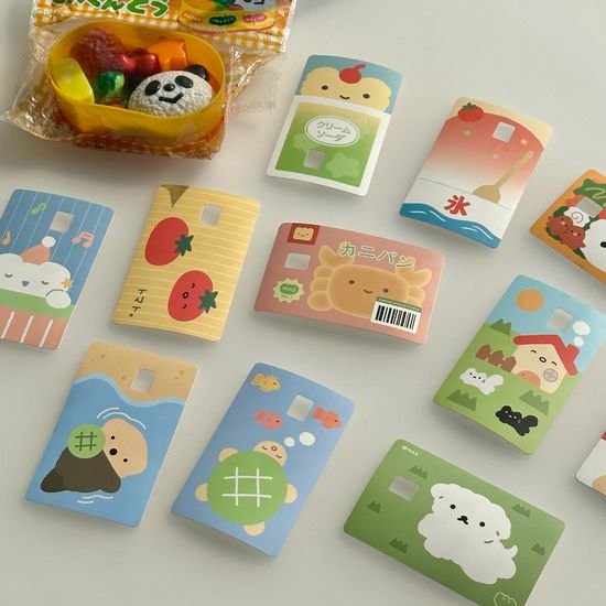 [후카후카스튜디오] 워터프루프 리무버블 카드스티커