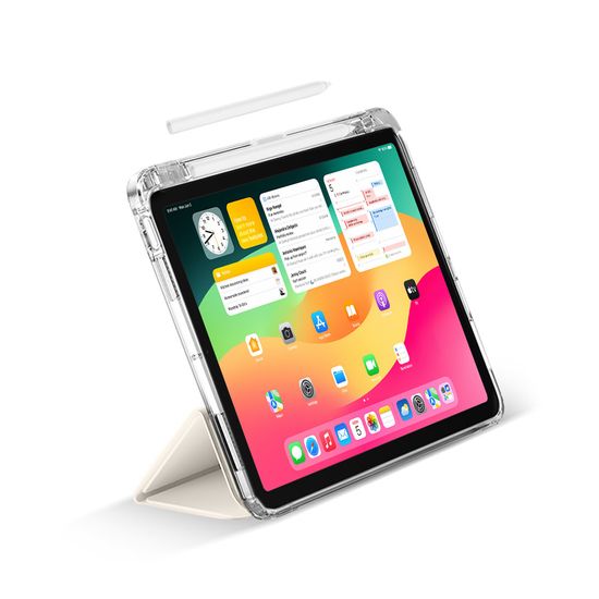 아이패드 프로11 6/5세대 클리어범퍼 펜슬수납 케이스