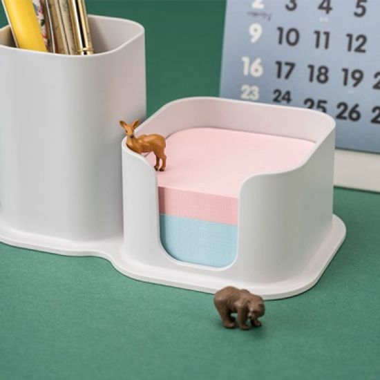 포스트잇 디스펜서 펜꽂이 투톤홀더