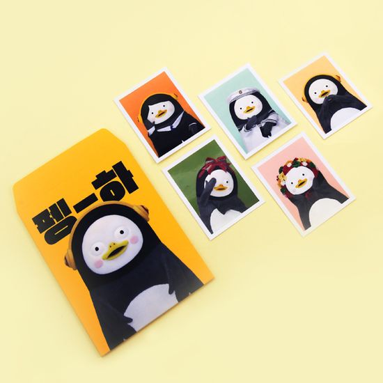 [듄듄문고] 펭수 컬러 증명사진 5종 SET