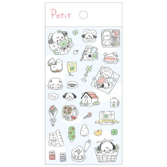 [쁘띠팬시]PD927 Clover Picnic 스티커 동물