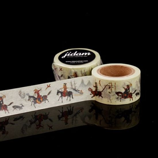 한국의 민화-수렵도 마스킹테이프