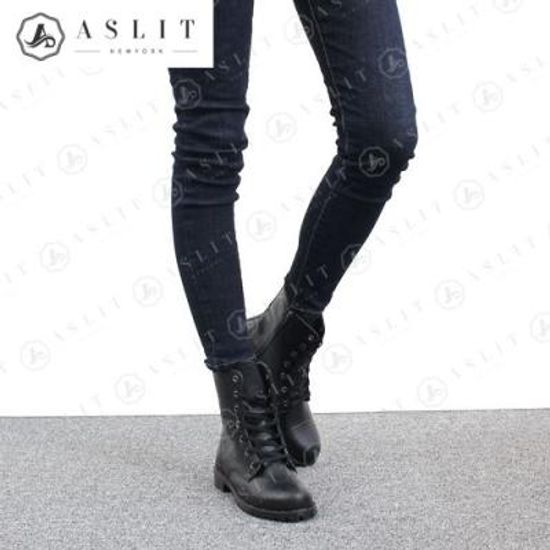 [애슬릿]라운드토 여성 지퍼 워커 앵클 부츠 3cm