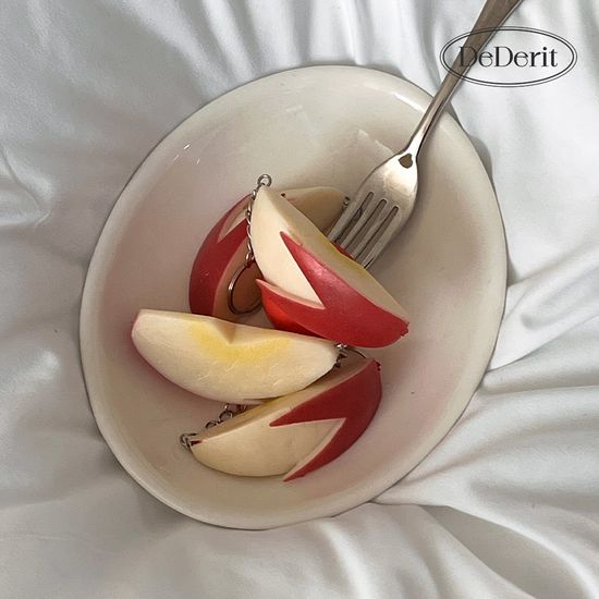 [데데리트]토끼 사과 키링 과일 간식 가방 선물 생일