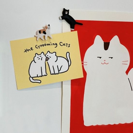 귀여운 고양이 엽서 4종