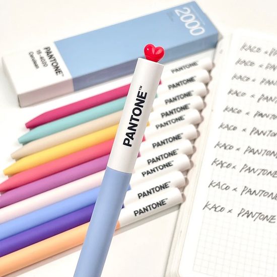 카코 KACO 팬톤 하트 젤펜 중성펜 젤펜