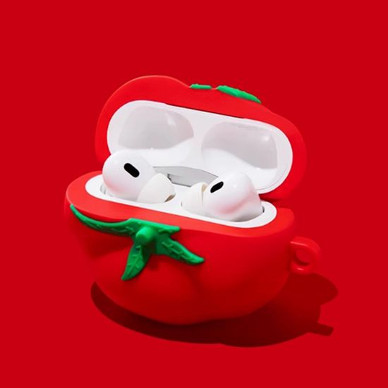 에어팟 4 3 2 1 세대 프로 호환 토마토 실리콘 케이스