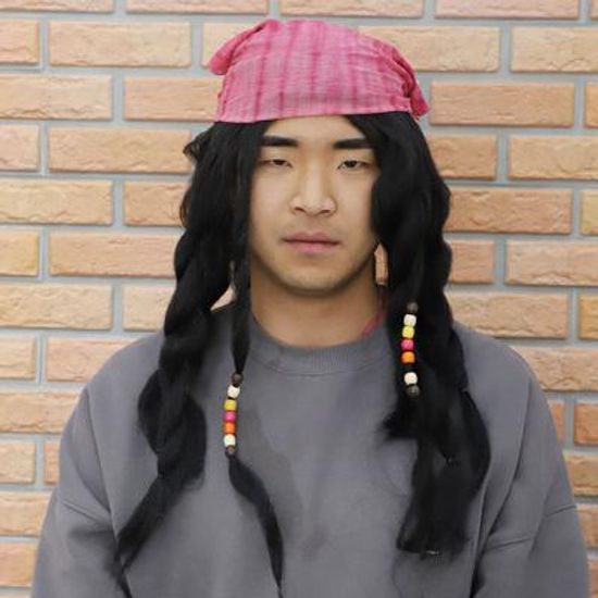 캐리비안 해적 가발 (잭스패로우)