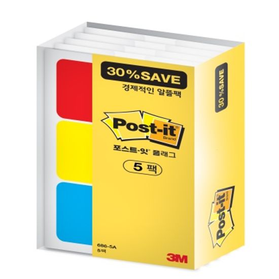 3M 포스트-잇 플래그 파일·바인더용 알뜰팩 686
