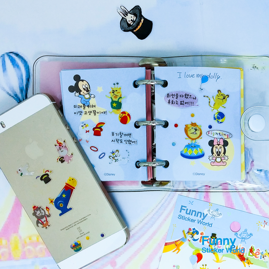 퍼니스티커 C573 야수들의 서커스 PVC 스티커