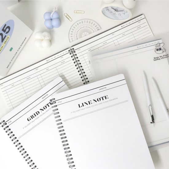 마넷 오프블랙 스프링 노트 A4