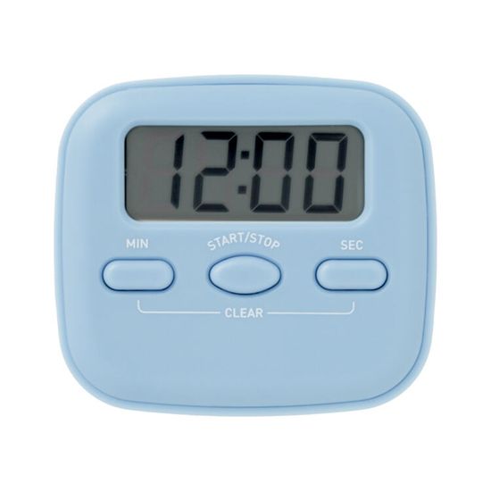 아트박스 라운드스탑워치 블루 무음