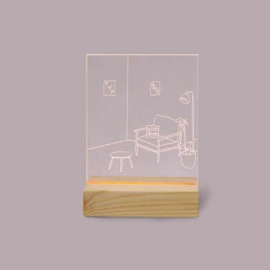 거실 아크릴 무드등 만들기 패키지 DIY