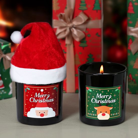 크리스마스 산타모자 캔들