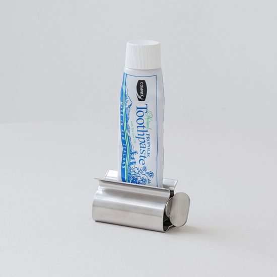 스텐 4구 칫솔꽂이 스프링홀더 치약짜개 3종 세트