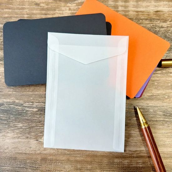 청첩장 카드 반투명 트레싱지 트레이싱지 종이 봉투