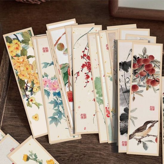 수묵화 전통 종이 책갈피 전통 60종 개별포장