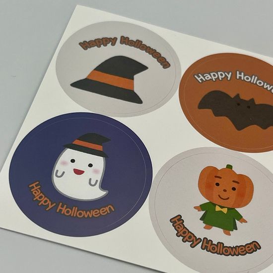 할로윈 스티커 4종 188개 선물 포장 할로윈데이 유령