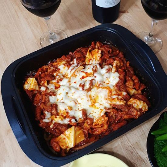 농가의아침 춘천 숯불양념닭갈비 국내산 500g 2~3인분