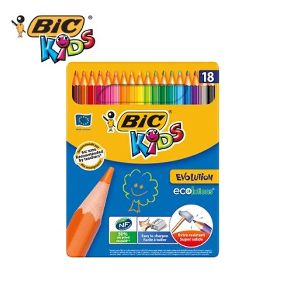 빅 에볼루션 메탈 컬러링 18색 색연필세트[00059221]