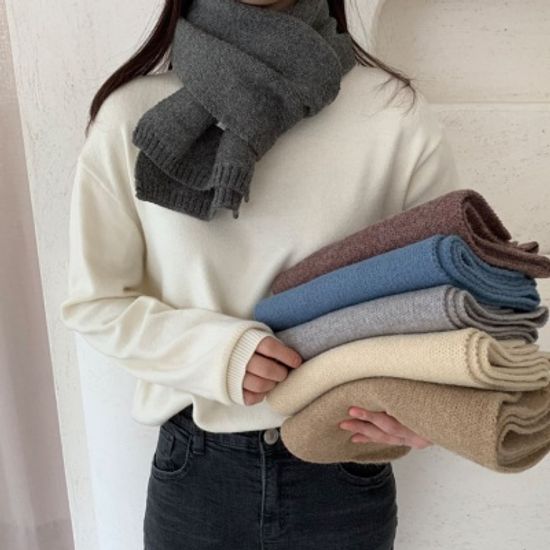 어나더뷰 포실 니트 울 머플러 1124