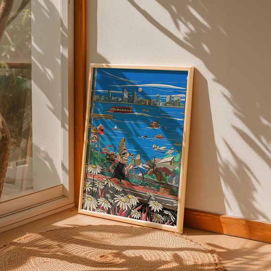 항구도시, 투디 작가 그림