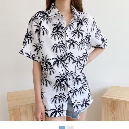 [시밀러]커플시밀러룩 하와이안셔츠