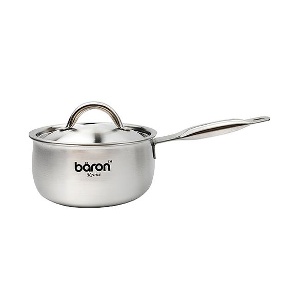 BARON(베론) 통5중 스텐 냄비 16cm 편수