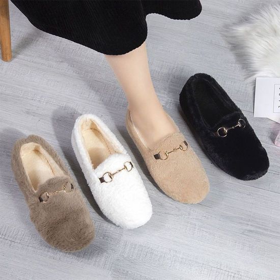 겨울로퍼 털신발 털로퍼 여성방안화P1(WD06247)