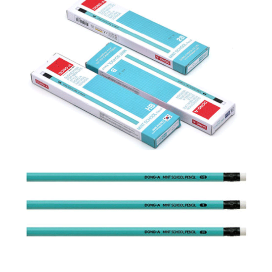 [MINT]민트 스쿨 연필 12본 세트(HB / B / 2B 택) 