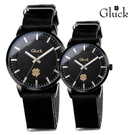 [Gluck]글륵 행운의 시계 GL1302 / GL2302 BKBK 커플시계 본사정품