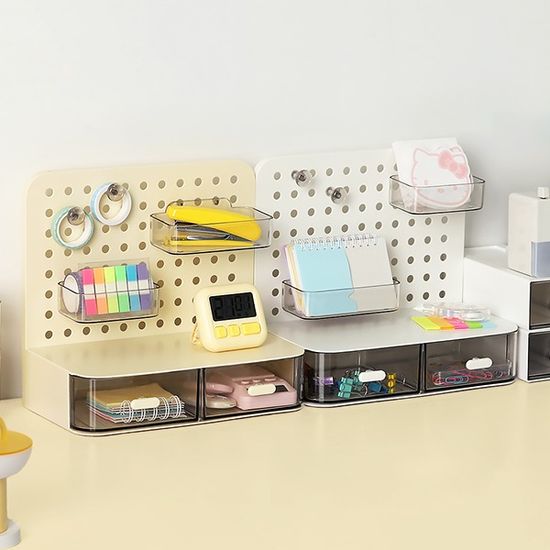 타공판 서랍 오거나이저 책상정리 수납 꾸미기