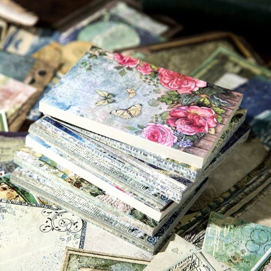 레트로 빈티지 유럽꽃 배경종이 페이퍼 다꾸소재