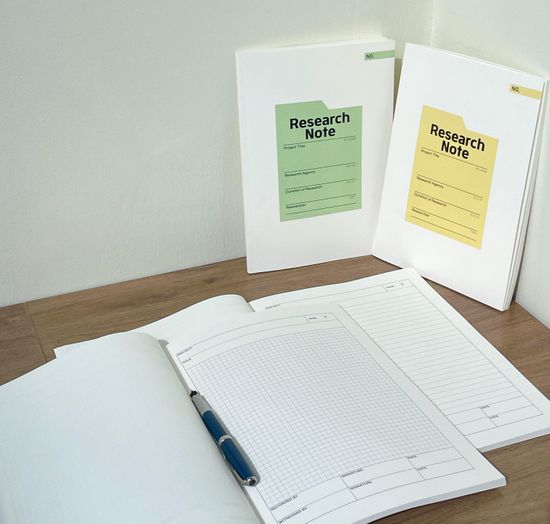 워크브릿지 연구노트 그린 격자 A4/B5 (50매)