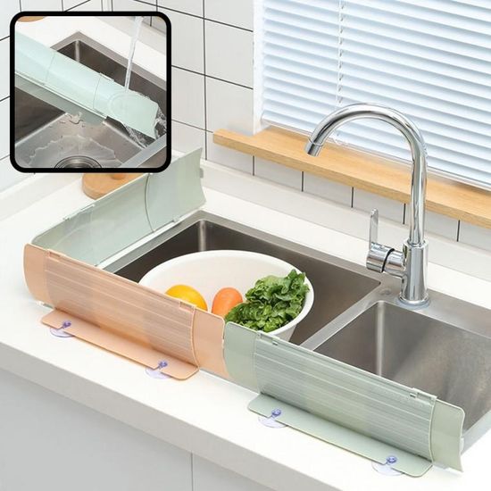 물튐방지 길이조절 싱크대물막이 설거지 물튀김방지 