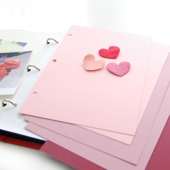 제이로그 A5 스크랩내지 세트_핑크라떼