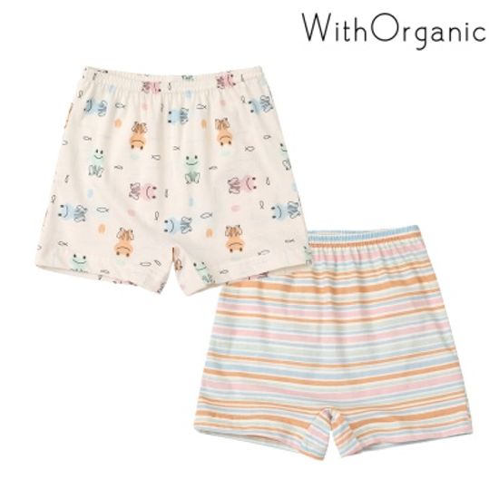 [위드오가닉] 오가닉 사각팬티세트_개구리