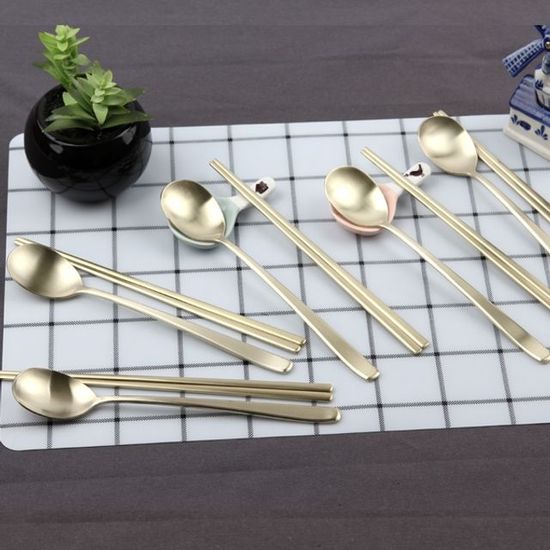 DMK 스테인리스 라인 티타늄 수저 5P(W163C54)