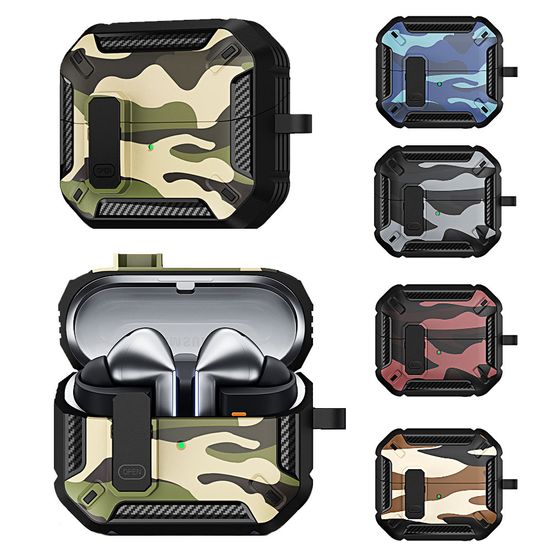 갤럭시 버즈3 프로 카모플라쥬 잠금 하드 락 케이스