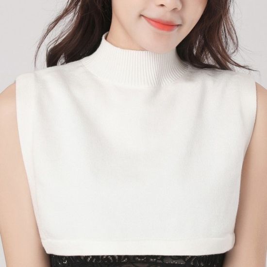 골지 니트 페이크 목폴라 겨울 목티 이너티 따뜻한 넥