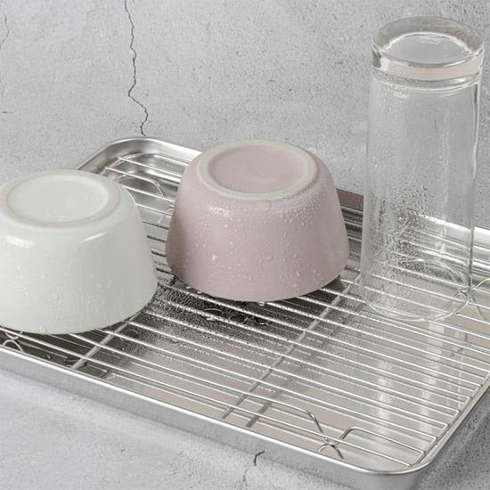 퀸센스 스텐 304 바트 사각 거름망 트레이