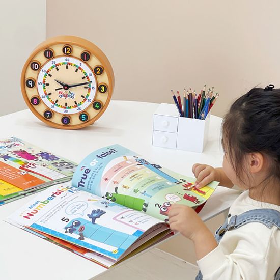 넘버블럭스 어린이 학습용 벽시계