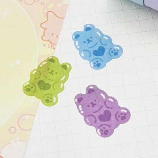 젤리 곰 스티커 100p 팬시스티커 다이어리